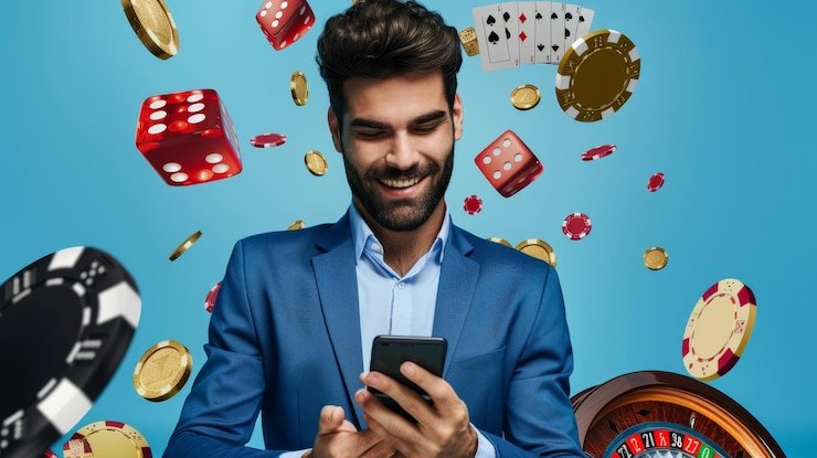 Visual pemandangan pemain menikmati hiburan pulsa88 dengan akses mobile